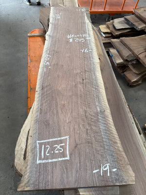 black walnut live edge slab #BW1588