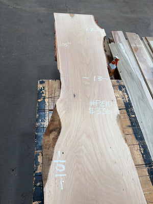 pecan hardwood slab #PE10, full view