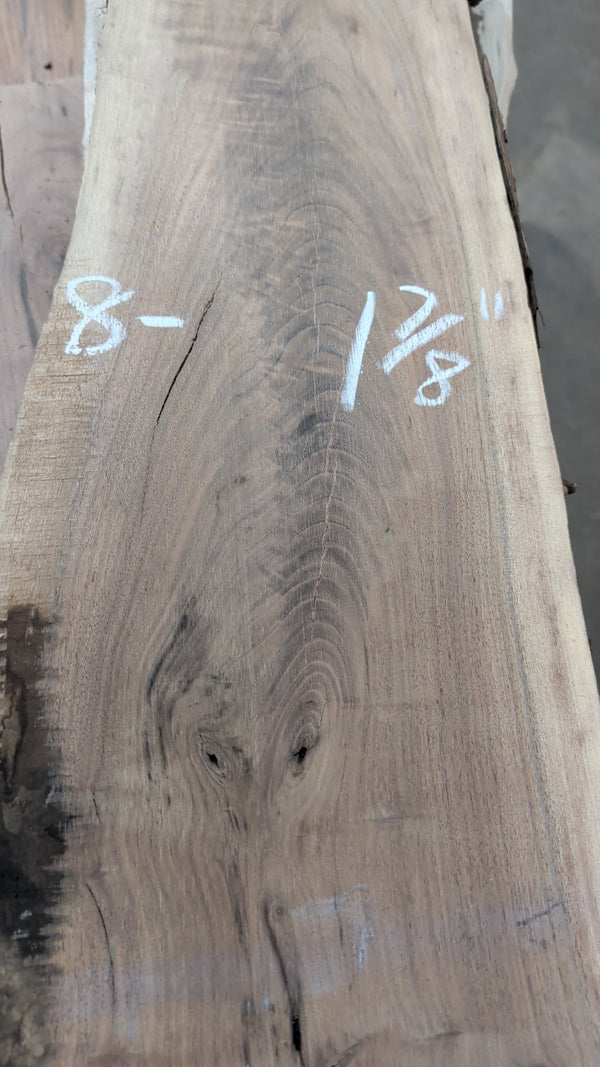 Black Walnut Live Edge Slab #BW47, 10.8 BF, 84 in. Long