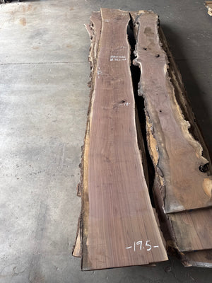 black walnut live edge slab #BW1583