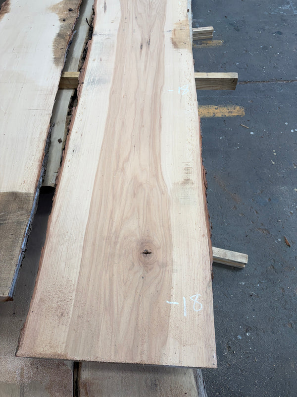 Pecan Hardwood Slab #PE08 – 36 BF, 140.75" Long