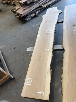 white oak live edge slab #WO08