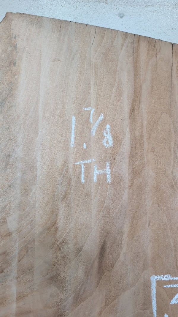 Sycamore Live Edge Slab #SY01, 37.3 BF, 87 in. Long