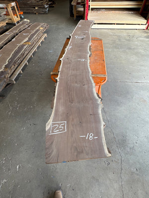 black walnut live edge slab #BW1596