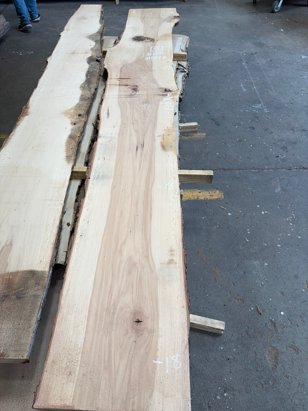 Pecan Hardwood Slab #PE08 – 36 BF, 140.75" Long