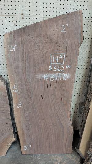 Black Walnut live edge slab #BW10