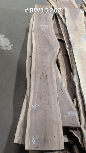 Black Walnut Live Edge Slab #BW15267, photo 1