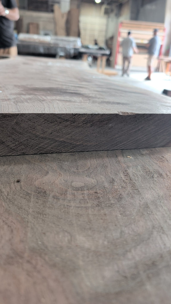 Black Walnut Live Edge Slab #BW98, 12.5 BF, 57 in. Long