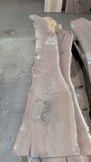 black walnut live edge slab #BW05