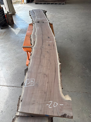 black walnut live edge slab #BW1591