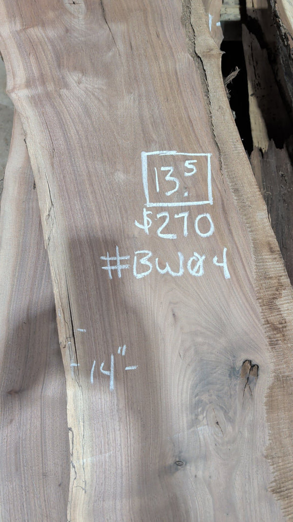 Black Walnut live edge slab #BW04