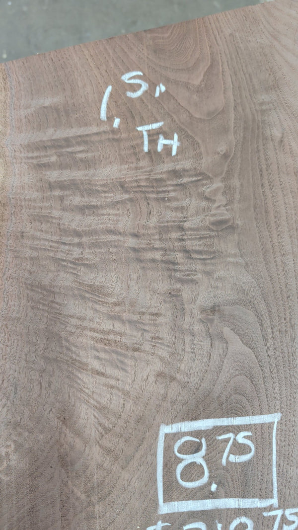 Black Walnut Live Edge Slab #BW27, 8.75 BF, 56 in. Long