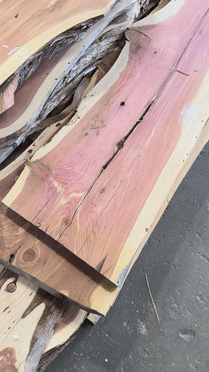 cedar live edge slab #C1705 video