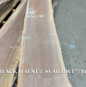 Black Walnut live edge slab #BW17780 promo video