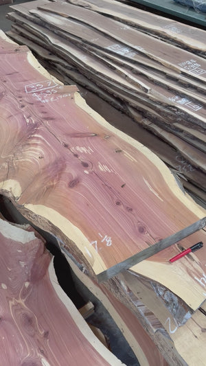 cedar live edge slab #C1706 video