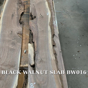 Black Walnut Live Edge Slab #BW016 promo video