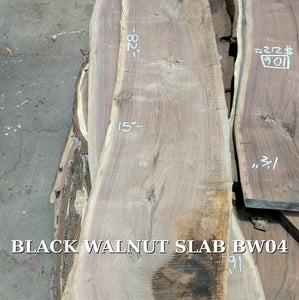 Black Walnut live edge slab #BW04 promo video