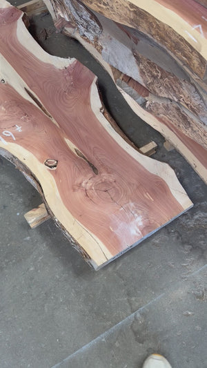 cedar live edge slab #C1708 video