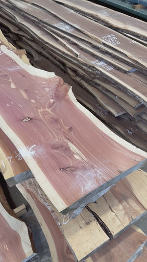 cedar live edge slab #C1707 video