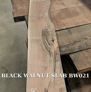 Black Walnut Live Edge Slab #BW021 promo video