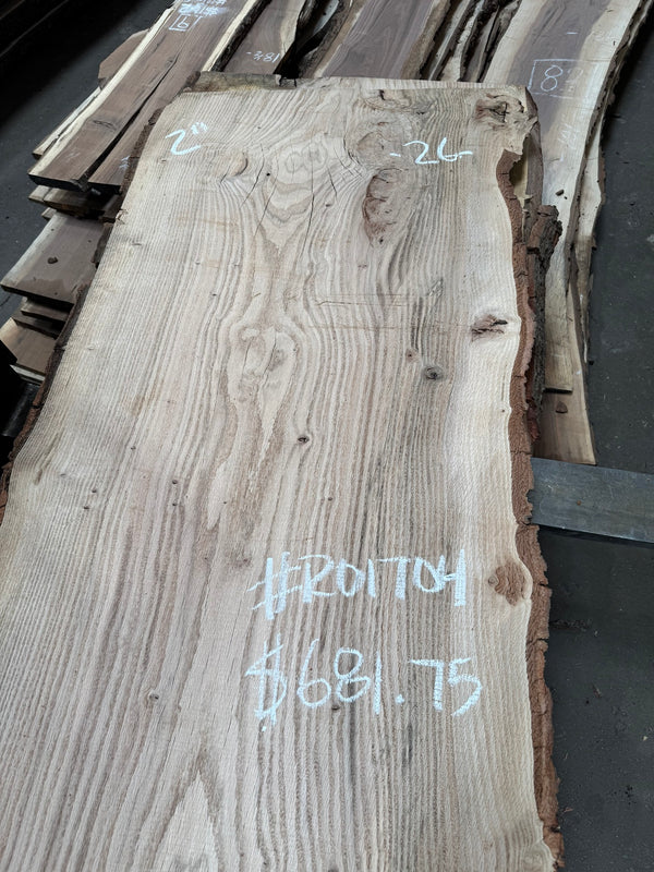 Red Oak live edge slab RO1704 - photo 1