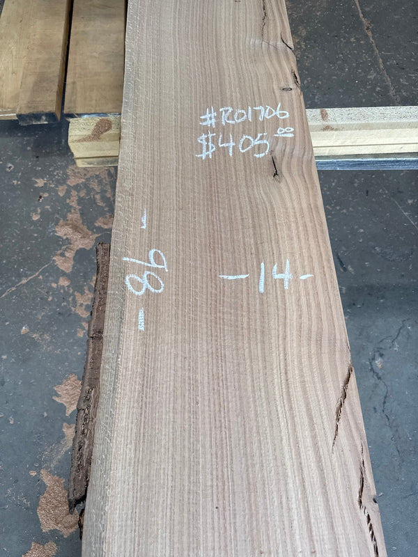 Red Oak live edge slab RO1706 - photo 3