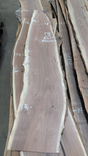 black walnut live edge slab #BW1503