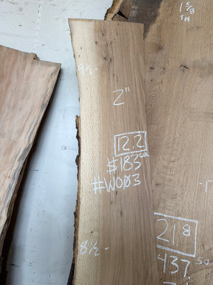 WO03 chalk markings: 12.2 board feet, $183