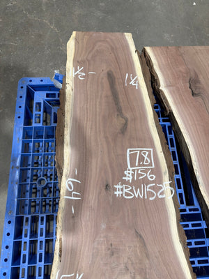 BW1525 chalk markings: 7.8 board feet, $156