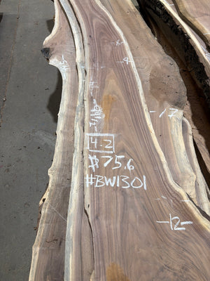 BW1301 chalk markings: 4.2 board feet, $75.60