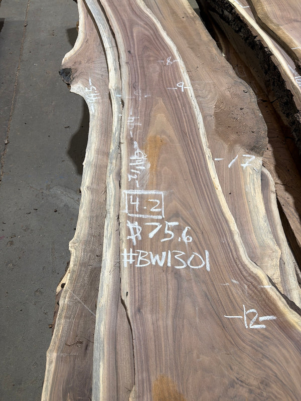 BW1301 chalk markings: 4.2 board feet, $75.60