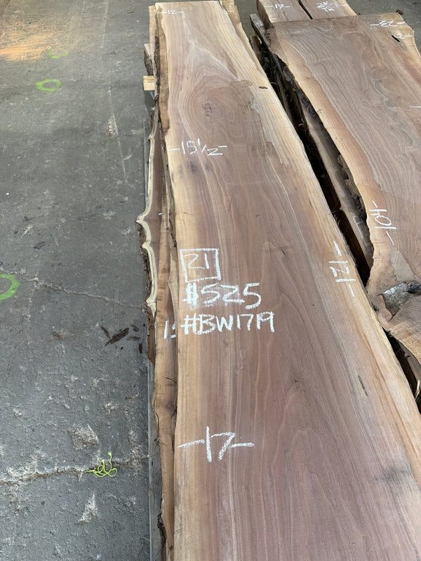 BW1719 chalk markings: 21 board feet, $525