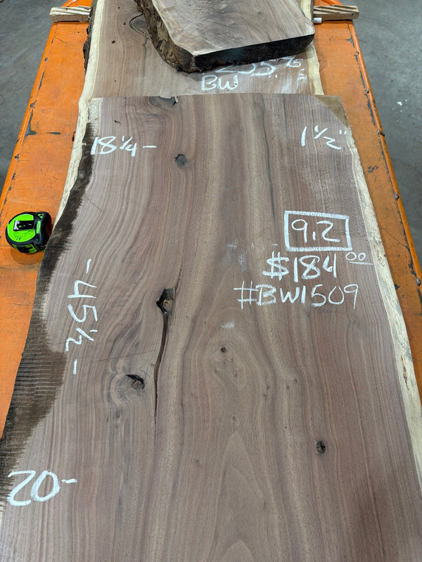 BW1509 chalk markings: 9.2 board feet, $184
