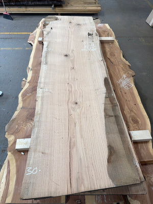 RO1709 red oak slab, full view