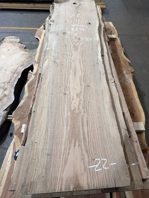 RO1714 red oak slab, full view