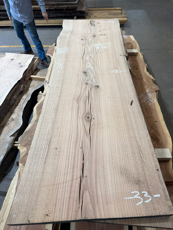 RO1712 red oak slab, full view