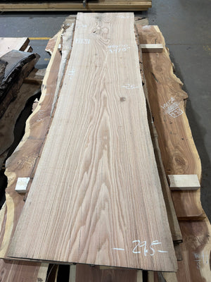 RO1710 red oak slab, full view