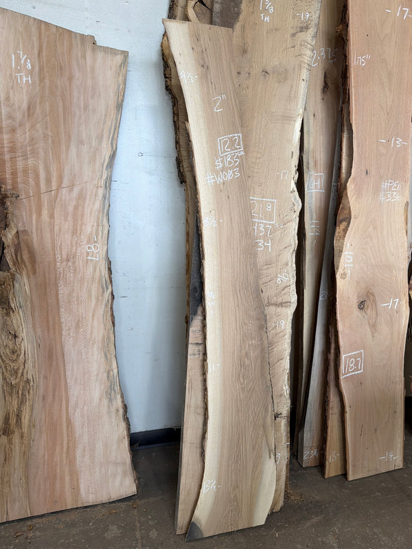 WO03 white oak slab, full view