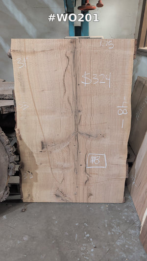 White Oak Live Edge Slab #WO201, photo 1